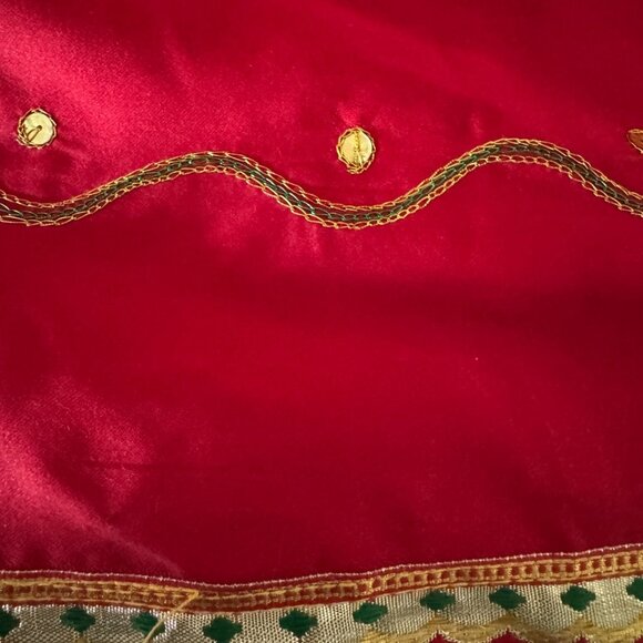 3 Pcs. Fabric from India Decorative Hand Stitching sizes inside - Picture 9 of 11